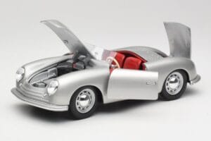 Porsche No. 1 356 Roadster Fish Stříbrný Maisto 1:18 31853 Kov – obrázek 2 z 8