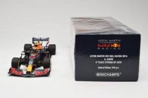 Red Bull Racing RB16 #23 A. Albon 4th Place Styrian GP 2020 Minichamps 1:18 110200223 Kov – obrázek 6 z 6