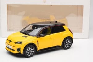 Renault 5 E-Tech Pop Žlutý & Černý Norev 1:18 185500 Kov – obrázek 8 z 8