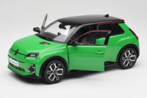 Renault 5 E-Tech Electric Pop Zelený & Černý Norev 1:18 185502 Kov – obrázek 2 z 8