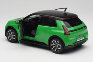 Renault 5 E-Tech Electric Pop Zelený & Černý Norev 1:18 185502 Kov – obrázek 5 z 8