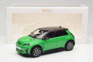 Renault 5 E-Tech Electric Pop Zelený & Černý Norev 1:18 185502 Kov – obrázek 8 z 8