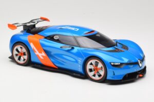 Alpine A110-50 Modrý & Oranžový Norev 1:18 185147 Kov – obrázek 4 z 6