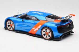 Alpine A110-50 Modrý & Oranžový Norev 1:18 185147 Kov – obrázek 5 z 6