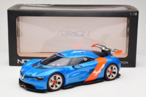 Alpine A110-50 Modrý & Oranžový Norev 1:18 185147 Kov – obrázek 6 z 6