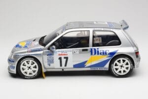 Renault Clio Maxi #17 J. Ragnotti / G. Thimonier Tour de Corse 1995 Otto 1:12 G090 Pryskyřice – obrázek 3 z 6