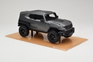 Rezvani Tank Matte Šedý DNA 1:18 DNA000009 Kov – obrázek 4 z 6