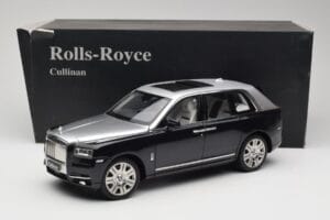 Rolls-Royce Cullinan Černý & Stříbrný OEM 1:18 ROLLS001 Kov – obrázek 8 z 8