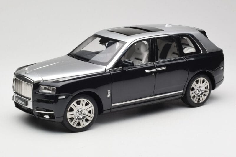 Rolls-Royce Cullinan Černý & Stříbrný OEM 1:18 ROLLS001 Kov
