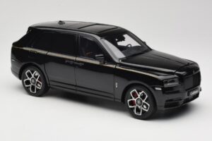Rolls-Royce Cullinan Černý S Gold Coachline & Shadow Wheels OEM 1:18 028-15A Kov – obrázek 6 z 8