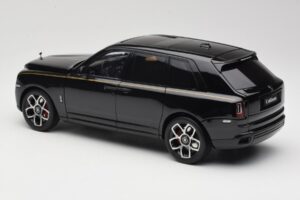 Rolls-Royce Cullinan Černý S Gold Coachline & Shadow Wheels OEM 1:18 028-15A Kov – obrázek 7 z 8