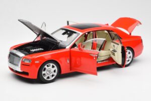 Rolls-Royce Ghost Červený & Stříbrný Kyosho 1:18 008802RS Kov – obrázek 2 z 8