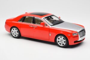 Rolls-Royce Ghost Červený & Stříbrný Kyosho 1:18 008802RS Kov – obrázek 6 z 8
