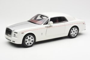 Rolls-Royce Phantom Coupe English Bílý Stříbrný Kyosho 1:18 08861EW Kov