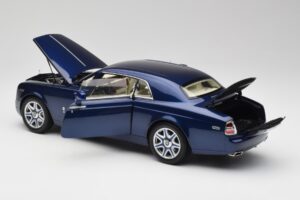 Rolls-Royce Phantom Coupe Metropolitan Modrý Kyosho 1:18 08862BLM Kov – obrázek 5 z 8