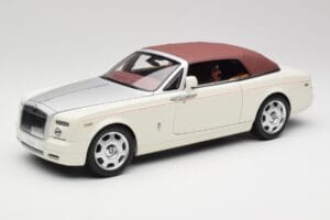 Rolls-Royce Phantom Drophead Coupe English Bílý Kyosho 1:18 08871EW2 Kov – obrázek 3 z 10