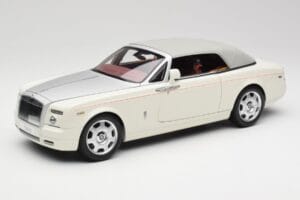 Rolls-Royce Phantom Drophead Coupe English Bílý Kyosho 1:18 08871EW2 Kov – obrázek 4 z 10