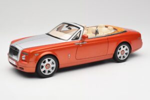 Rolls-Royce Phantom Drophead Coupe Mandarin Oranžový Kyosho 1:18 08871P Kov