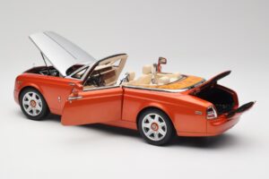 Rolls-Royce Phantom Drophead Coupe Mandarin Oranžový Kyosho 1:18 08871P Kov – obrázek 7 z 10