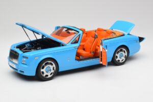 Rolls-Royce Phantom Drophead Coupe Powder Modrý Kyosho 1:18 08871BL Kov – obrázek 2 z 10