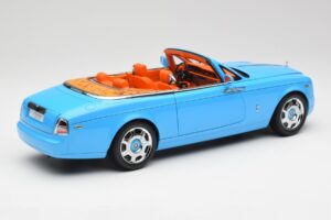 Rolls-Royce Phantom Drophead Coupe Powder Modrý Kyosho 1:18 08871BL Kov – obrázek 5 z 10