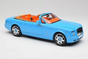 Rolls-Royce Phantom Drophead Coupe Powder Modrý Kyosho 1:18 08871BL Kov – obrázek 8 z 10