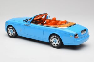 Rolls-Royce Phantom Drophead Coupe Powder Modrý Kyosho 1:18 08871BL Kov – obrázek 9 z 10