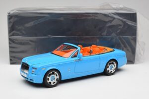 Rolls-Royce Phantom Drophead Coupe Powder Modrý Kyosho 1:18 08871BL Kov – obrázek 10 z 10