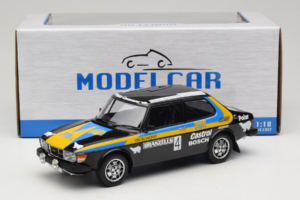 Saab 99 EMS #4 S. Blomqvist / H. Sylvan Rally Sweden Winner 1977 MCG 1:18 MCG18826R Kov – obrázek 6 z 6