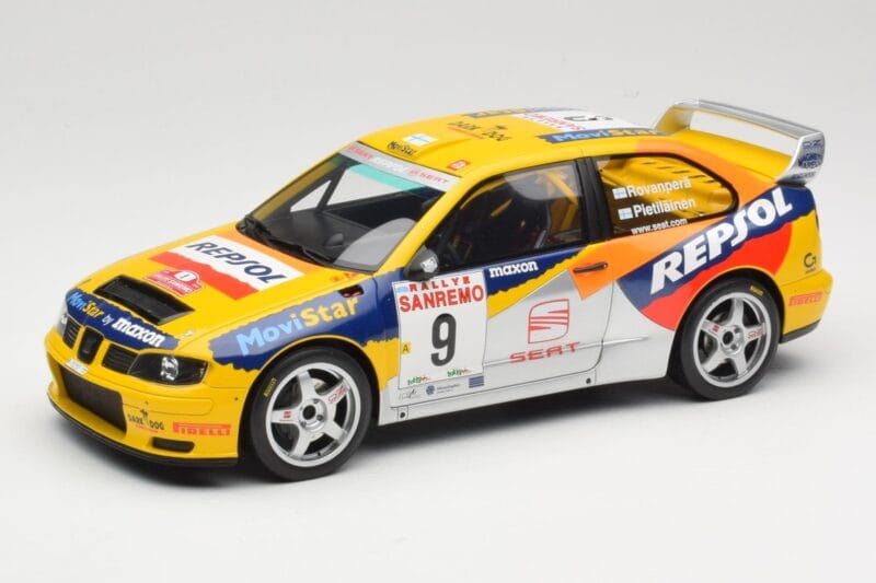 SEAT Cordoba WRC Evo 2 #9 H. Rovanpera / R. Pietilainen Rally San Remo 1999 Otto 1:18 OT483 Pryskyřice