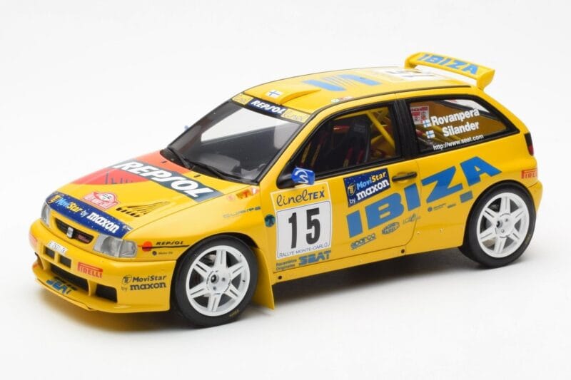 SEAT Ibiza Kit Car Evo 2 #15 H. Rovanpera / R. Pietilanen Rally Monte Carlo 1998 Otto 1:18 OT445 Pryskyřice