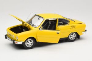 Skoda 110R Coupe Žlutý Abrex 1:18 118ABS-707GK Kov – obrázek 2 z 8