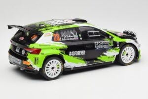 Skoda Fabia Rally2 #23 O. Solberg / E. Edmondson Rally Monte Carlo 2023 IXO 1:18 18RMC155A Kov – obrázek 2 z 6