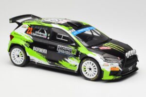 Skoda Fabia Rally2 #23 O. Solberg / E. Edmondson Rally Monte Carlo 2023 IXO 1:18 18RMC155A Kov – obrázek 4 z 6