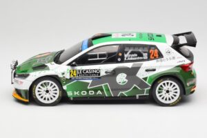 Skoda Fabia Rally2 #24 N. Gryazin / K. Aleksandrov Rally Monte Carlo 2023 IXO 1:18 18RMC155B Kov – obrázek 3 z 6