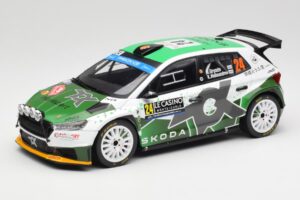 Skoda Fabia Rally2 #24 N. Gryazin / K. Aleksandrov Rally Monte Carlo 2023 IXO 1:18 18RMC155B Kov