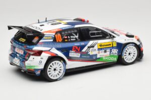 Skoda Fabia Rally2 #10 S. Wagner / G. Winter Barum Czech Rally Zlín 2024 IXO 1:18 18RMC221 Kov – obrázek 2 z 6
