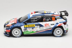 Skoda Fabia Rally2 #10 S. Wagner / G. Winter Barum Czech Rally Zlín 2024 IXO 1:18 18RMC221 Kov – obrázek 3 z 6