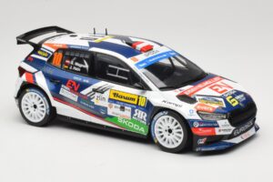 Skoda Fabia Rally2 #10 S. Wagner / G. Winter Barum Czech Rally Zlín 2024 IXO 1:18 18RMC221 Kov – obrázek 4 z 6
