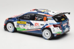 Skoda Fabia Rally2 #10 S. Wagner / G. Winter Barum Czech Rally Zlín 2024 IXO 1:18 18RMC221 Kov – obrázek 5 z 6