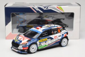 Skoda Fabia Rally2 #10 S. Wagner / G. Winter Barum Czech Rally Zlín 2024 IXO 1:18 18RMC221 Kov – obrázek 6 z 6