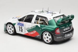 Skoda Fabia WRC #15 T. Gardemeister / P. Lukander WRC 1999 Solido 1:18 90457 Kov – obrázek 7 z 8