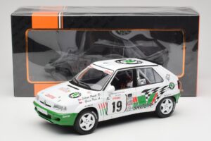 Skoda Felicia Kit Car #19 P. Sibera / P. Gross Tour de Corse 1995 IXO 1:18 18RMC149B Kov – obrázek 6 z 6