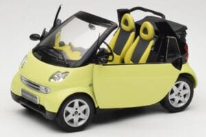 Smart Fortwo 450 Cabrio Žlutý Minichamps 1:18 0012889V001C49Q00 Kov – obrázek 2 z 8