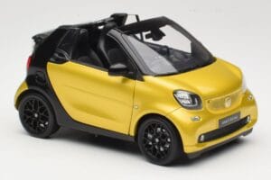 Smart Fortwo 453 Kabriolet Černý A Žlutý Norev 1:18 B66960289 Kov – obrázek 6 z 8