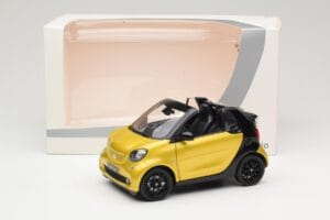 Smart Fortwo 453 Kabriolet Černý A Žlutý Norev 1:18 B66960289 Kov – obrázek 8 z 8