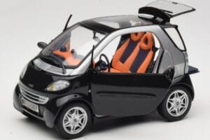 Smart Fortwo Černý Kyosho 1:18 0004830V000C08Q00 Kov – obrázek 2 z 8