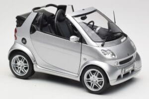 Smart Fortwo W450 Brabus Cabrio Stříbrný Edice Prodejce Kyosho 1:18 0017769V001C05Q00 Kov – obrázek 6 z 8