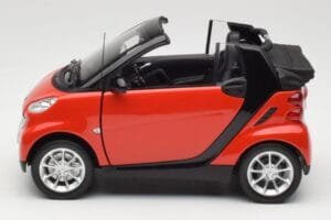 Smart Fortwo W451 Kabrio Červený Černý Minichamps 1:18 150036333 Kov – obrázek 4 z 8