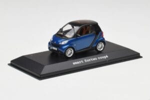 Smart Fortwo Coupe Aqua Modrý Metallic & Černý Minichamps 1:43 Q0022558V001C77Q00 Kov – obrázek 2 z 4